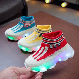 Oddler Enfants Infant Girls Cartoon Bébé Lapin LED Lumineux Chaussures