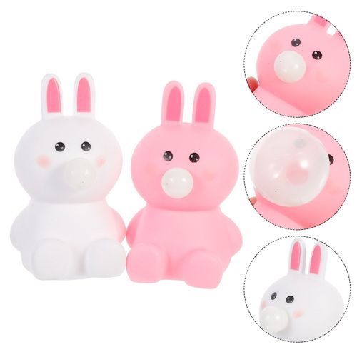 Jouets Lapin De Pâques, 2 Pièces, Jouets Pour Soulager L'anxiété, Accessoire De Farces Amusantes