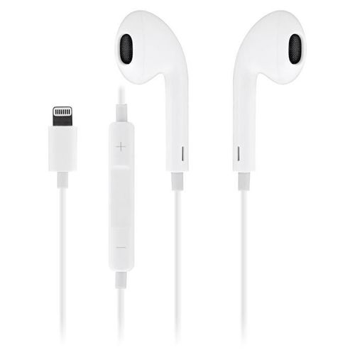T'nB WAY - Écouteurs avec micro - embout auriculaire - filaire - Lightning - blanc