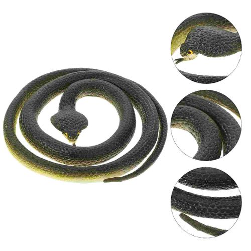 Figurines De Serpent Réalistes: 4 Pièces, Figurines De Serpent Effrayantes, Nouveauté, Jouets Délicats, Modèle Sauvage Pour Fournitures De Fête