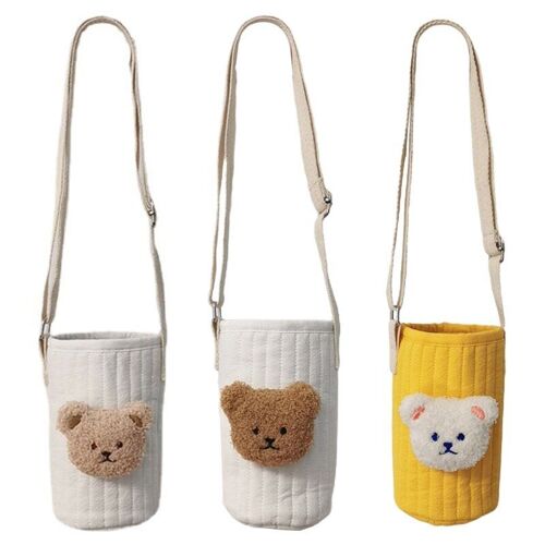 Sac À Biberon Réutilisable Pour Bébé, Mignon Ours, Couverture De Biberon, Sac À Bandoulière, Sacoche À Bandoulière, Couverture De Tasse Thermos