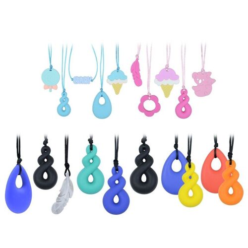 Anneau De Dentition En Silicone Souple De Qualité Alimentaire, Collier À Mâcher, Cadeau Parfait Pour Bébé
