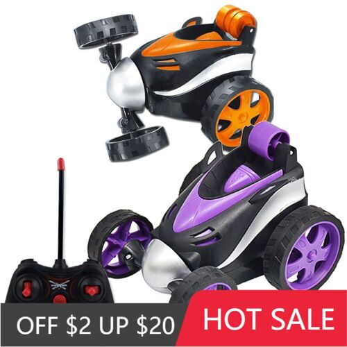 Mini Voiture Électrique Télécommandée Super Stunt Avec Roues Rotatives, Jouet Pour Cadeau D'anniversaire