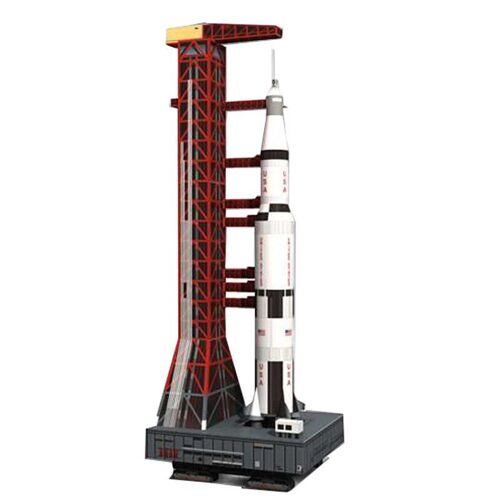Tapis De Lancement Du Véhicule De Lancement Saturn 5 1:300, Carte 3d En Papier, Ensemble De Construction De Modèles Militaires, Jouets Éducatifs, Diy