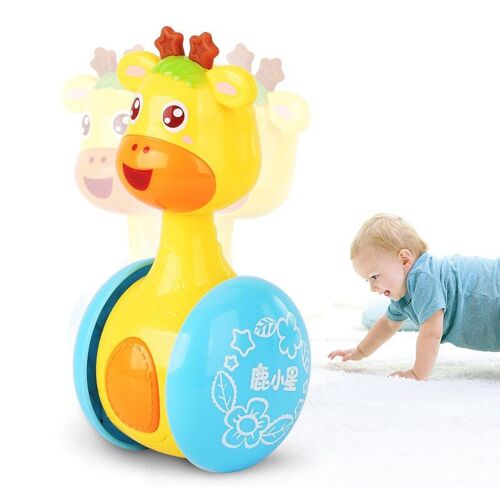 Jouet Pour Bébé, 1 Pièce, Mignon, Apparence Girafe, Gobelet Coulissant, Animaux Intéressants, Robustes, Jouets À Inertie Pivotante