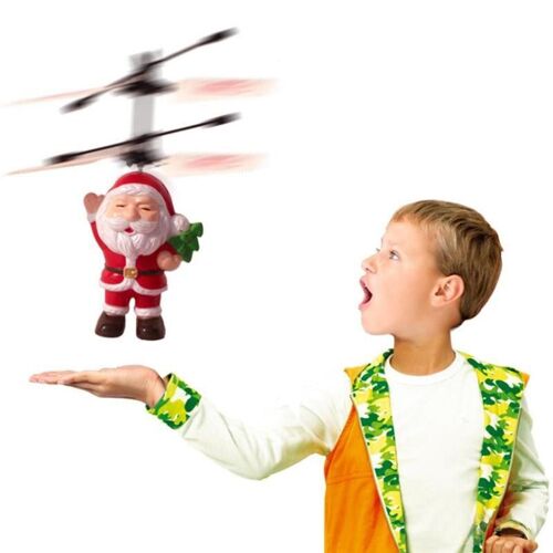 Figurines Volantes Inductives Thème De Noël, Jouets D'intérieur, Hélicoptère Magique Interactif, Jouet Cadeaux De Festival Pour Enfants