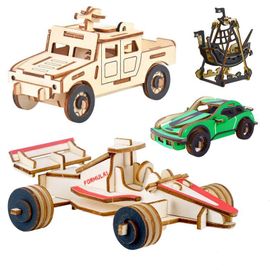 Réservoir D'avion En Bois 3d Créatif 1 Pièce, Modèle Militaire, Jouets De Simulation, Bricolage, Bras De Planche De Puzzle, Jouets Éducatifs Pour Enfants