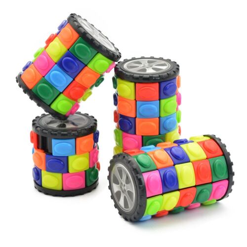 Cube Magique ? Cylindre Coulissant Rotatif En 3d, Color?, Tour De Tourbillon, Soulagement Du Stress, Puzzle Pour Enfants, Jouets Sensoriels Pour Adultes