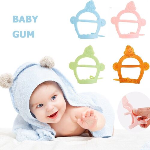 Bracelet De Dentition En Silicone Pour Bébé, Jouets 3 Couleurs, Conception De Bandage, Produits De Dentition, Jouet Molaire Élastique Durable, 1 Pièce