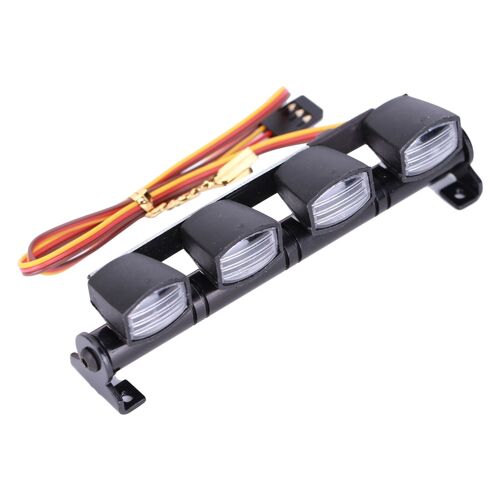 Barre Lumineuse 4 Led, Lampe De Toit De Voiture Rc Pour Camion Sur Chenilles 1/8 1/10 Rc Traxxas Slash 2wd Trx4 Hsp Hpi Accessoires
