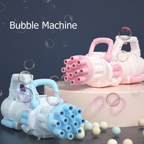 Fusée À Bulles Rechargeable, 12 Trous, Forme De Lanceur, Automatique, Savon, Jouets Cadeaux Pour Enfants