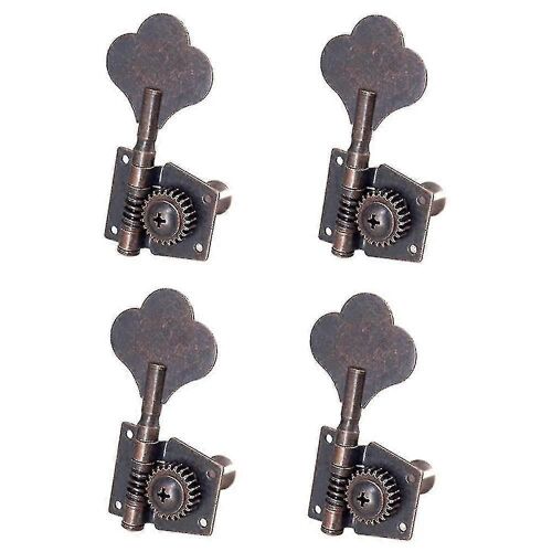Guitare Vintage Open Tuning Key Pegs Machine Heads Tuner 4r Pour 4 Cordes Bass Rouge