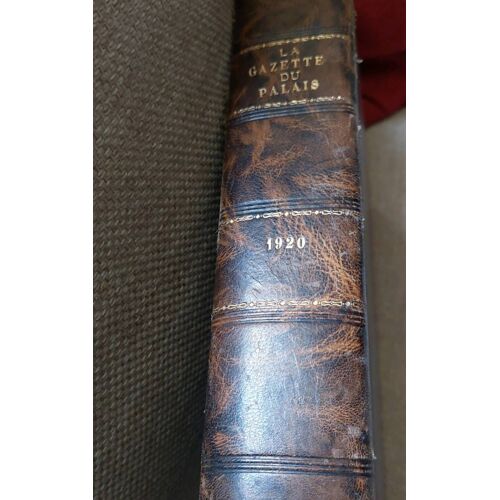 La Gazette Du Palais 1920