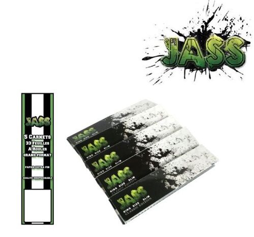 lot 5 carnets feuille à rouler Jass slim classic edition