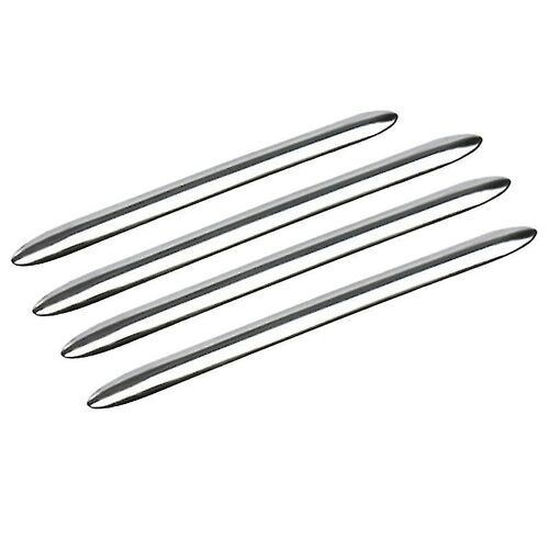 4pcs Chrome Acier inoxydable Extérieur Poignée de porte Moulage Trim Cover Portes extérieures Poignée Cover pour 5