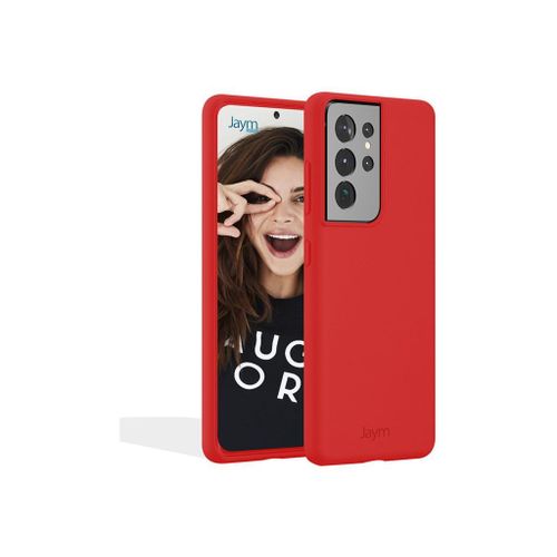 Jaym Classic - Coque De Protection Pour Téléphone Portable - Silicone - Rouge - Pour Samsung Galaxy S22