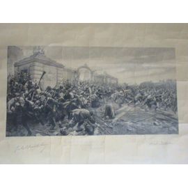 1789 Le Peuple Aux Invalides De Benoit Levy Gravé Par Carle Dupont