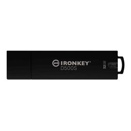 Kingston IronKey D500S - Clé USB - chiffré - FIPS 140-3 Level 3 - 32 Go - USB 3.2 Gen 1 - Conformité TAA