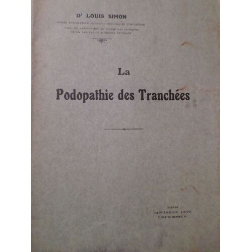 La Podopathie Des Tranchees