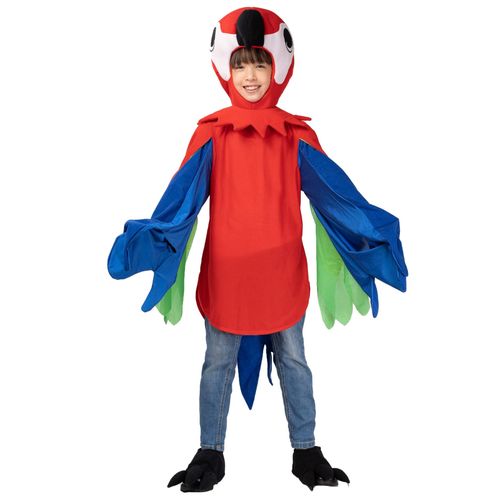 Déguisement Perroquet Multicolore Enfant - Taille: Xs 3-4 Ans (92-104 Cm)
