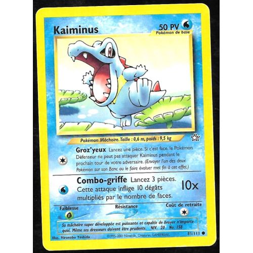 Carte Pokémon Kaiminus 81/111 - Neo Genesis (Vf)