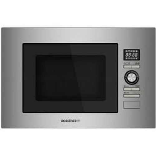 Rosières RMG20/1IN - Four micro-ondes grill - intégrable - 20 litres - 800 Watt - inox et verre noir