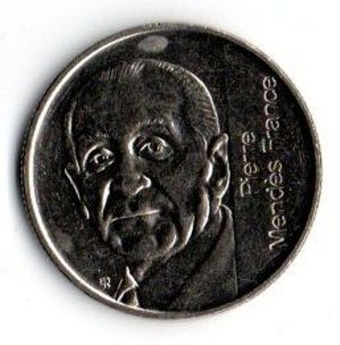 Année 1992 -  Pièce De 5 Francs - Pierre Mendès France - 5e République - Nickel
