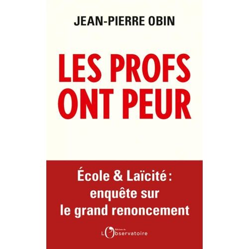 Les Profs Ont Peur - Jean-Pierre Obin