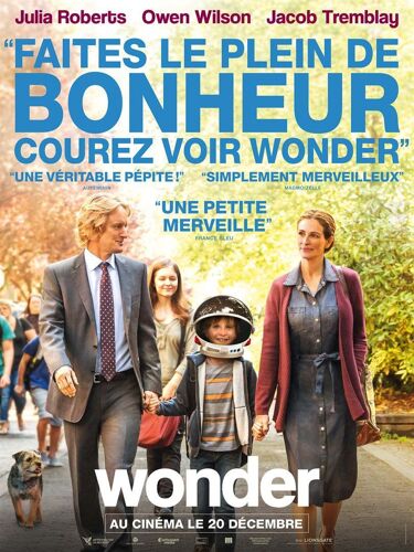 Wonder - Véritable Affiche De Cinéma Pliée - Format 40x60 Cm - De Stephen Chbosky Avec Julia Roberts, Owen Wilson, Jacob Tremblay - 2018