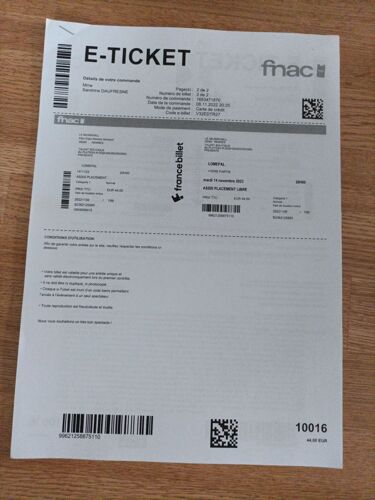 Billets Lomepal Rennes 14/11/2023