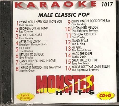 Monster #1017 Karaoke Cdg Male Classic Pop & Oldies By N/A (0100-01-01)