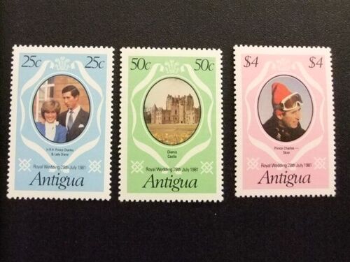 Antigua 1981 Prince Charles Et Diana Yvert 620 / 622 ** Mnh