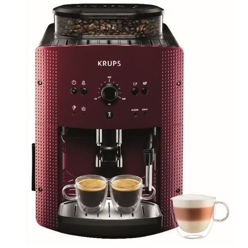 Machine expresso Broyeur à café grains - EA810770 - Rouge KRUPS