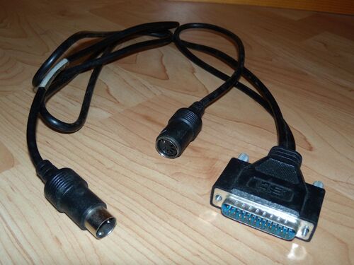 Câble STI DB25 mâle vers Din mâle et Din femelle