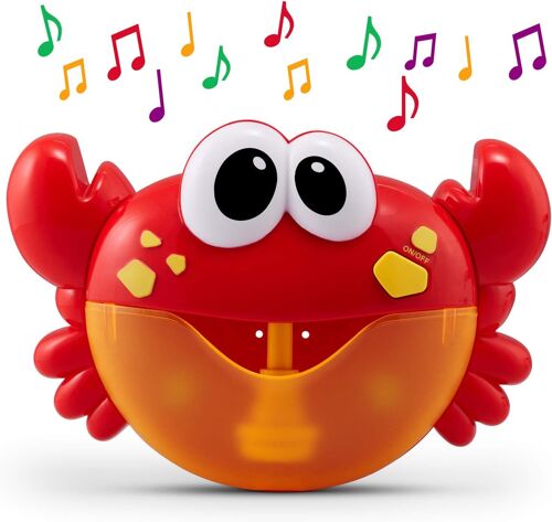 Jouet De Bain De Crabe. Bubble Bath Maker Pour La Baignoire. Souffle Des Bulles Et Joue 24 Chansons Pour Enfants - Les Jouets De Bain Pour Bébés Et Tout-Petits Font D'excellents Cadeaux Pour Les Tout-Petits - Machine À Bulles Pour Le Bain À Chanter