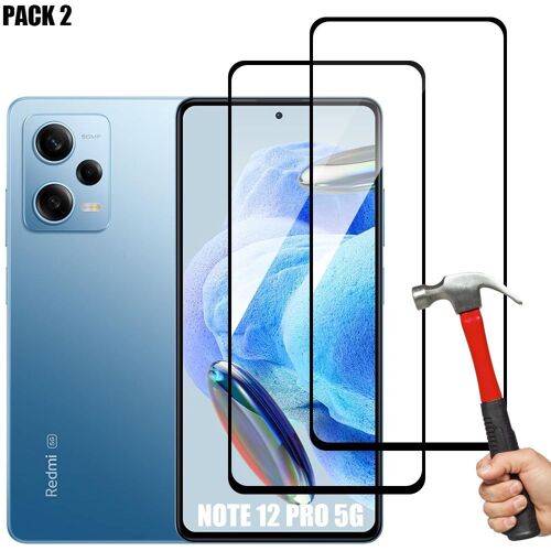 Verre Trempé Intégral Pour Xiaomi Redmi Note 12 Pro 5g Vitre Protection Lot-2 - E.F.Connection