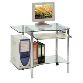 Bureau Pour Ordinateur En Verre Clair