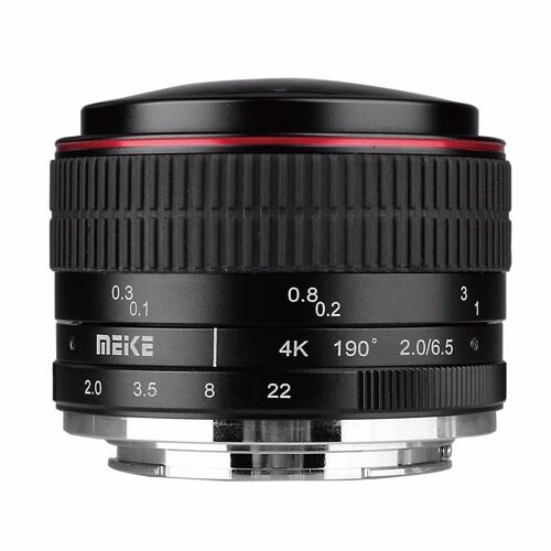 CNYO® MEIKE MK-6.5mm F2.0 Fisheye Lens pour Fujifilm X-Montage Caméra X-Pro1 X-Pro2 X-E1 X-M1 X-A1 X-E2 X-T1 X-A2 X-T10 X-E2s X-T2 X-A3