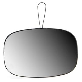 Miroir en verre et métal noir James 20 x 30 cm