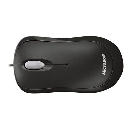 Microsoft Basic Optical Mouse - Souris - droitiers et gauchers - optique - 3 boutons - filaire - USB - noir