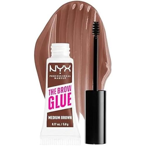 Nyx Professional Makeup - The Brow Glue Medium Brown Colle Fixatrice Sourcils Medium Brown 5 Ml 
