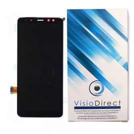 Visiodirect® Ecran Complet Pour Samsung Galaxy A8 2018 Sm-A530f Téléphone Portable Noir Vitre Tactile + Écran Lcd