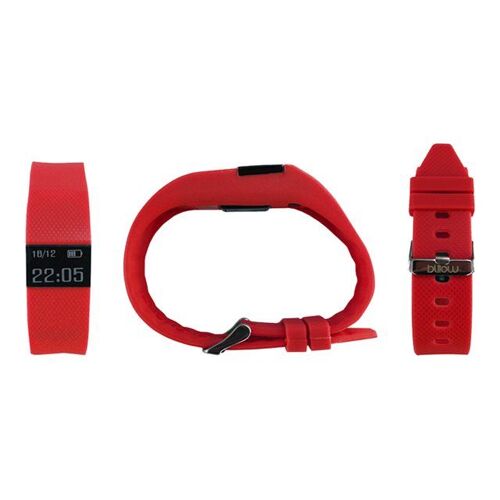 Billow XSB70 - Suivi d'activités avec bande - rouge - affichage 0.49" - monochrome - Bluetooth - 28 g - rouge
