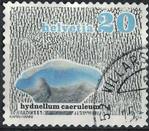 Suisse 2014 Oblitéré Used Champignon Hydnellum Caeruleum Su