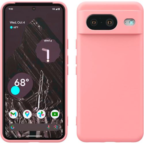 Coque Silicone Rose Pour Google Pixel 8 Little Boutik©