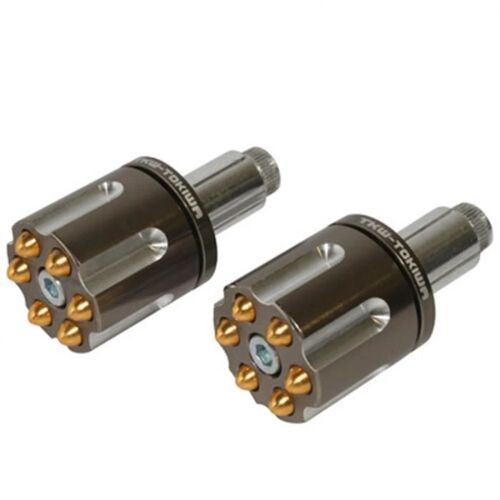 Embout De Guidon Avoc Colt Alu Cnc Tungstene-Or (Diam 14 + 17mm) (Paire) Replay