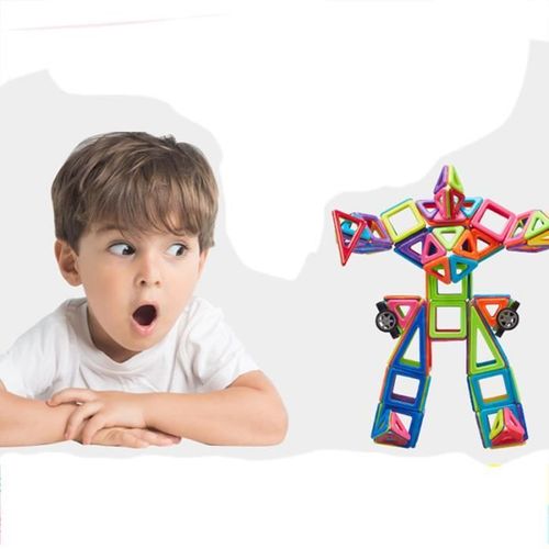 Blocs De Construction Magnétique, Leehur 94 Pièce Magique Aimant Éducatif Créatif Bloc Constrution Jouet Cadeau Pour Enfants