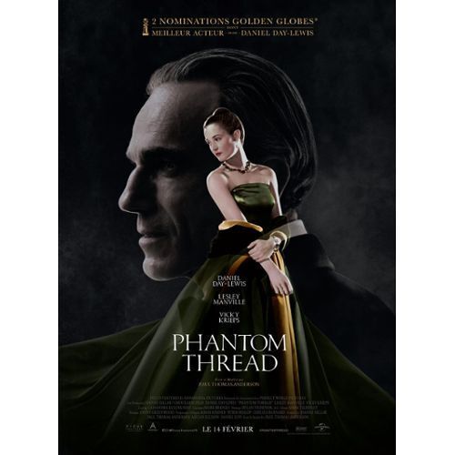 Phantom Thread - Daniel Day Lewis - Lesley Manville - Vicky Krieps - Paul Thomas Anderson - Affiche De Cinéma Pliée 60x40 Cm