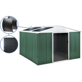 Habitat Et Jardin Abri De Jardin Métal - Rosas - 10,85 M² Avec Panneaux Solaires