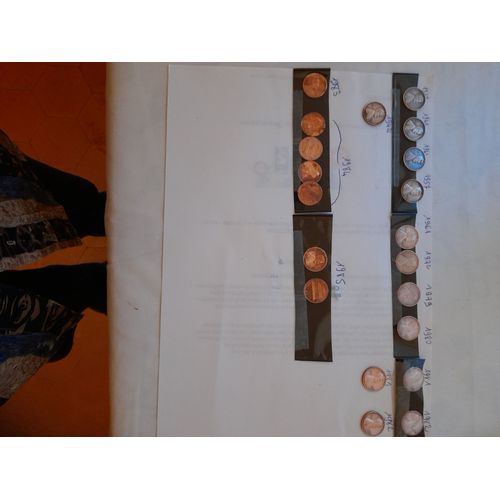 Lot De 20 Pieces Usa One Cent De 1937 A 1985 Voir Detail Et Photos